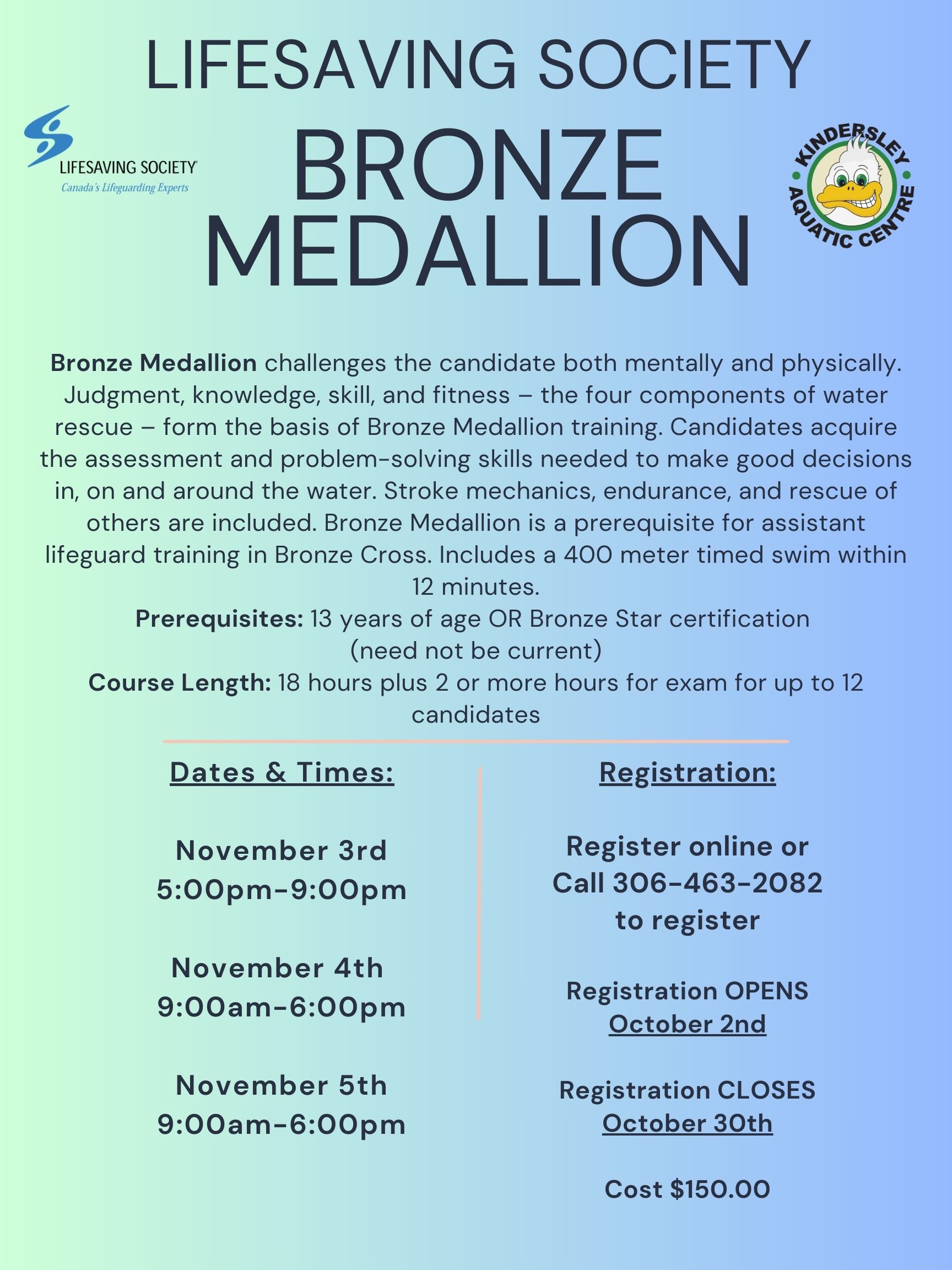 Bronze Medallion Course
